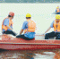 7月7日，水务集团员工在浑河水面进行防汛抢险备战演练。李浩摄 - 新浪辽宁