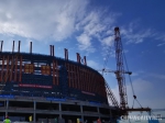 大连梭鱼湾专业足球场项目主体结构全面封顶 - 中国在线